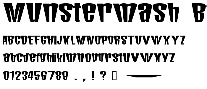 MunsterMash Bold font